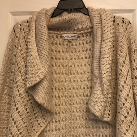 Knox Rose open front knit sweater cardigan - Picture 4 of 15